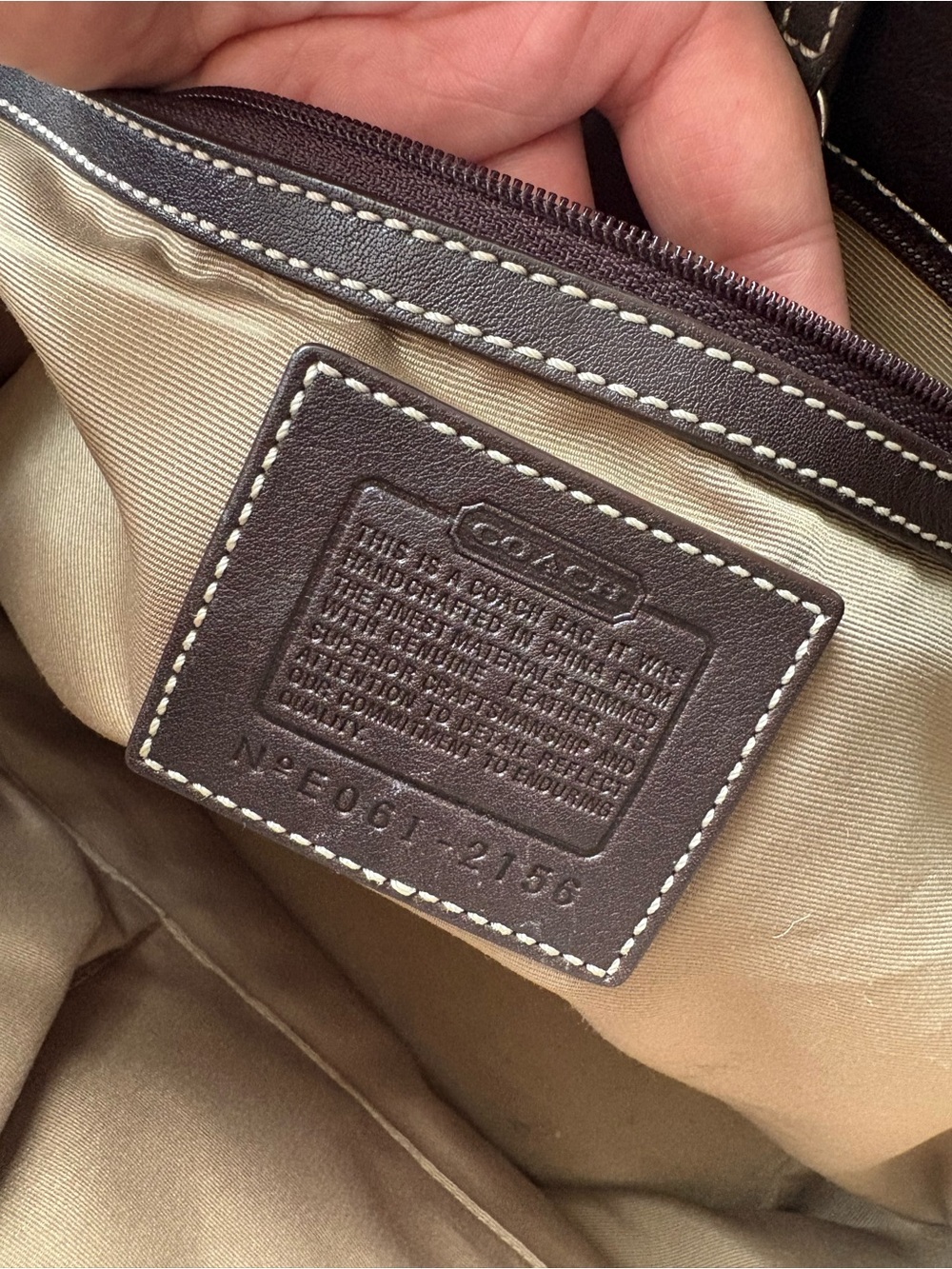 Coach Purse in Canvas Jacquard - Picture 6 of 6